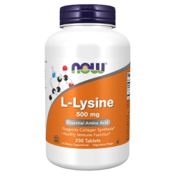 Аминокислоты NOW L-Lysine 500 mg   (250 tabs)