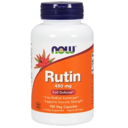 Товары для здоровья, спорта и фитнеса NOW Rutin 450 mg   (100 vcaps)