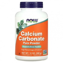 Комплексы витаминов и минералов NOW Calcium Carbonate Pure Powder  (340g.)