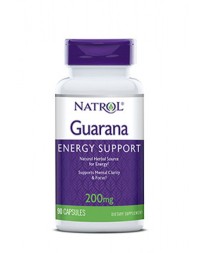 Предтрены Natrol Guarana 200 мг  (90 капс)