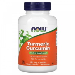 Антиоксиданты  NOW Turmeric Curcumin   (120 vcaps)