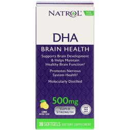 БАДы для мозга Natrol DHA 500 мг  (30 капс)