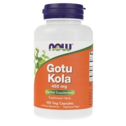 Антиоксиданты  NOW Gotu Kola 450 mg  (100 vcaps)