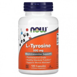 БАДы для мужчин и женщин NOW L-Tyrosine 500 мг  (120 капс)