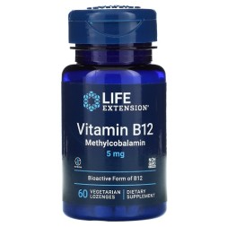 Комплексы витаминов и минералов Life Extension Life Extension Vitamin B12 Methylcobalamin 500 mcg 100 veg lozenges  (100 lozenges)