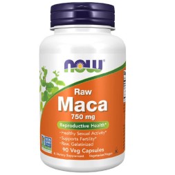 Препараты для повышения тестостерона NOW Maca Raw 750 mg   (90 vcaps)