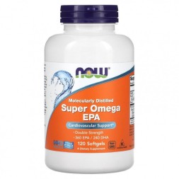 БАДы для мужчин и женщин NOW Super Omega EPA   (120 softgels)